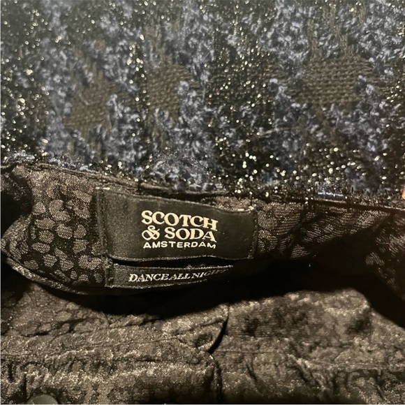 Scotch‎ & Soda Tweed Mini Skirt - Black and Blue size XL - Picture 5 of 6